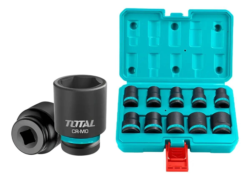 SET DE DADOS CORTO DE IMPACTO 1/2 PULGADA 10 PIEZAS - 1