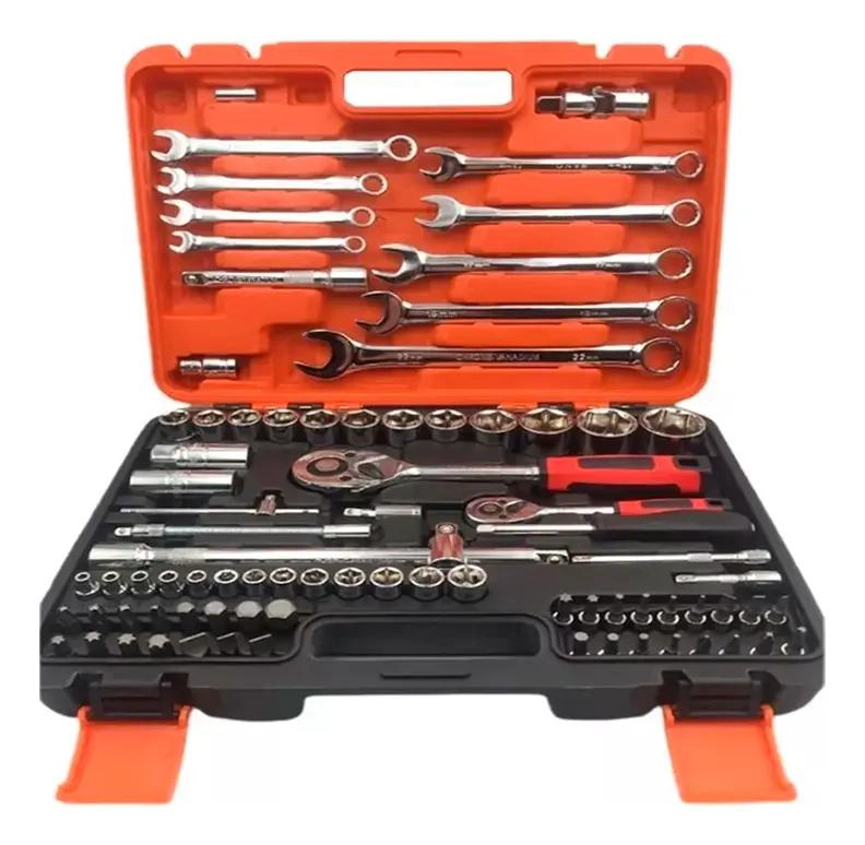 KIT DE DADOS 82 PIEZAS CON CHICHARRAS Y LLAVES - 1