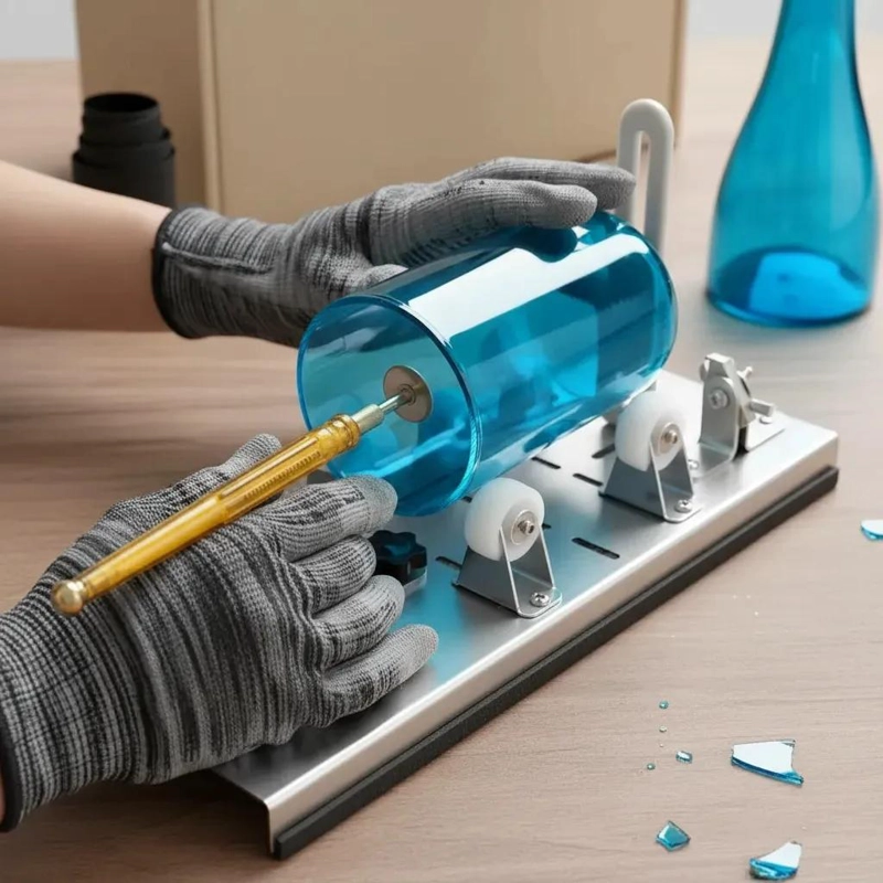 CORTADOR DE BOTELLAS DE VIDRIO CON KIT DE ACCESORIOS - 1