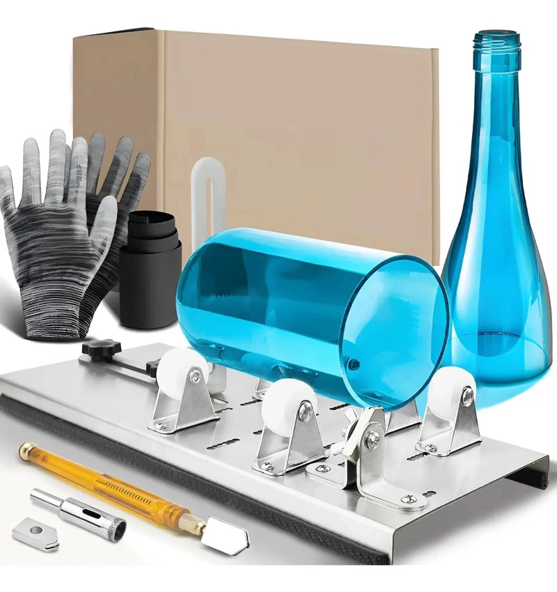 CORTADOR DE BOTELLAS DE VIDRIO CON KIT DE ACCESORIOS - 3