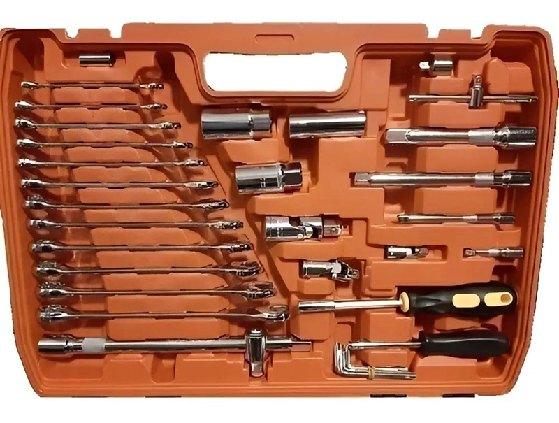CAJA DE HERRAMIENTAS 216 PIEZAS CON LLAVES Y DADOS - 5
