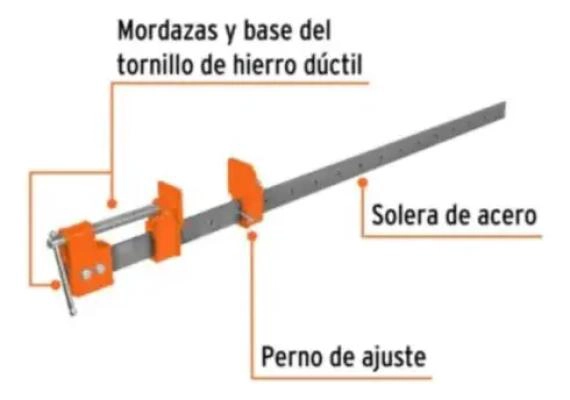 PRENSA TIPO SARGENTO 150 CM PARA SUJECION FUERTE - 3