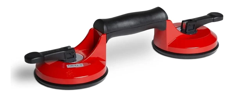 VENTOSA DOBLE PARA CERAMICA Y CRISTAL CARGA 80 KG - 1