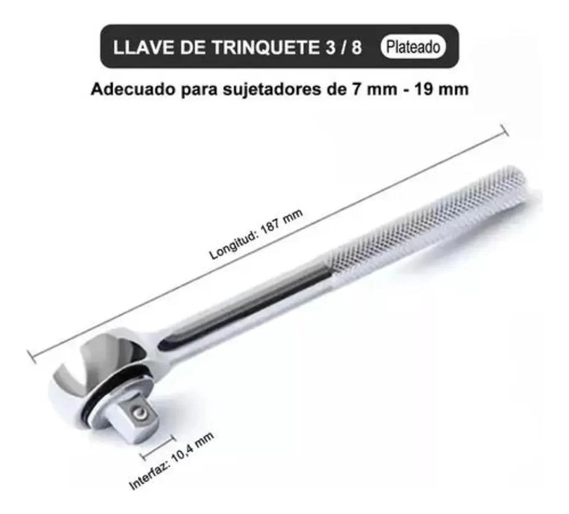 CAJA DE HERRAMIENTAS CON 40 PIEZAS DE LLAVES COMBINADAS - 4