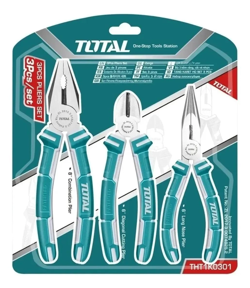 SET DE 3 ALICATES COMBINADOS UNIVERSALES - 3