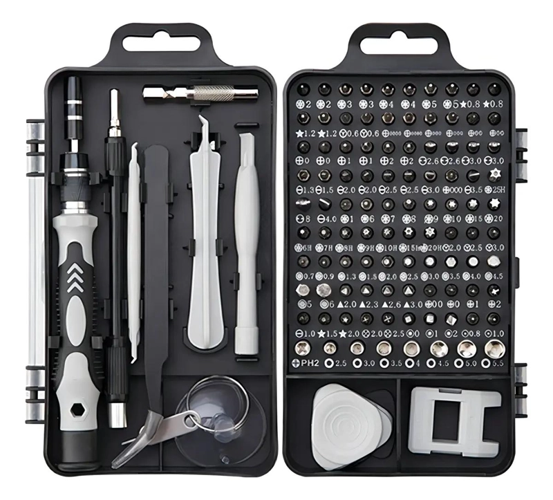 KIT DE HERRAMIENTAS DE DESTORNILLADOR 115 EN 1 - 1