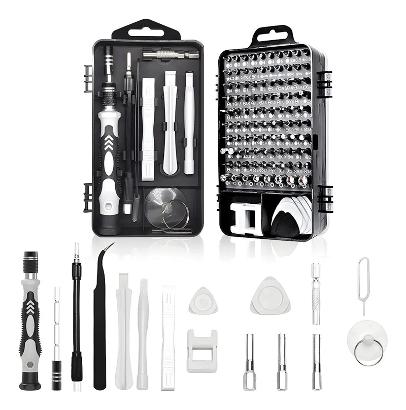 KIT DE HERRAMIENTAS DE DESTORNILLADOR 115 EN 1 - 2
