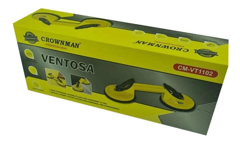 VENTOSA DOBLE PARA VIDRIO CAPACIDAD 70 KG - 3