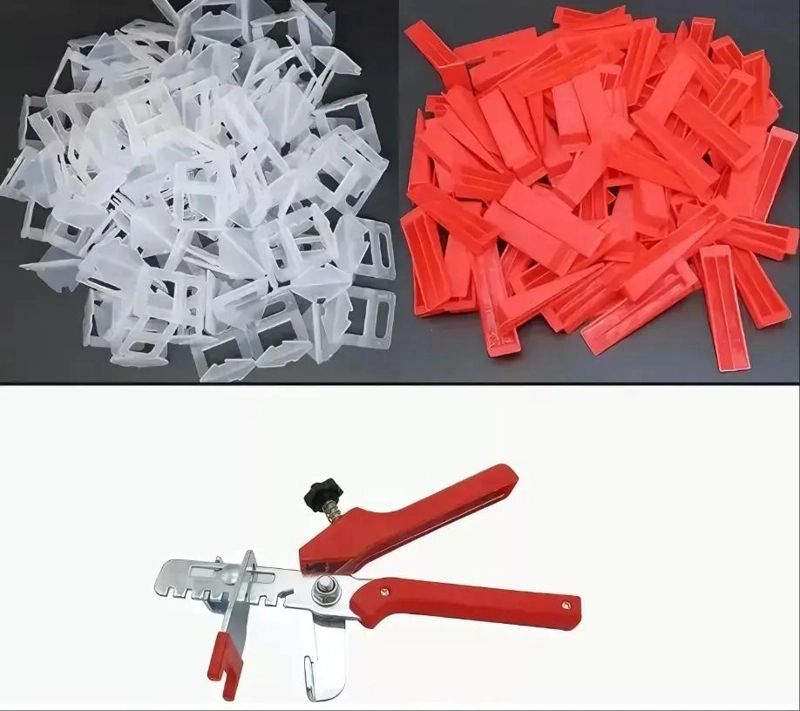 KIT NIVELADOR CERAMICOS 100 CUÑAS Y CLIPS 1.5MM CON ALIC - 1