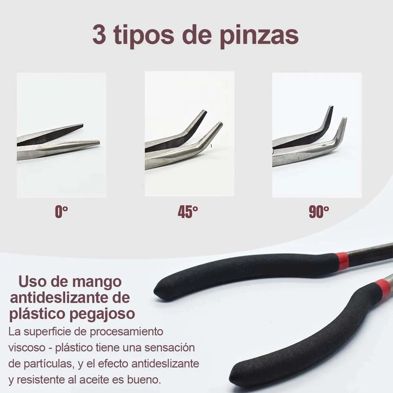 SET 3 ALICATES LARGOS ACERO CARBONO 11 PULGADAS - 3