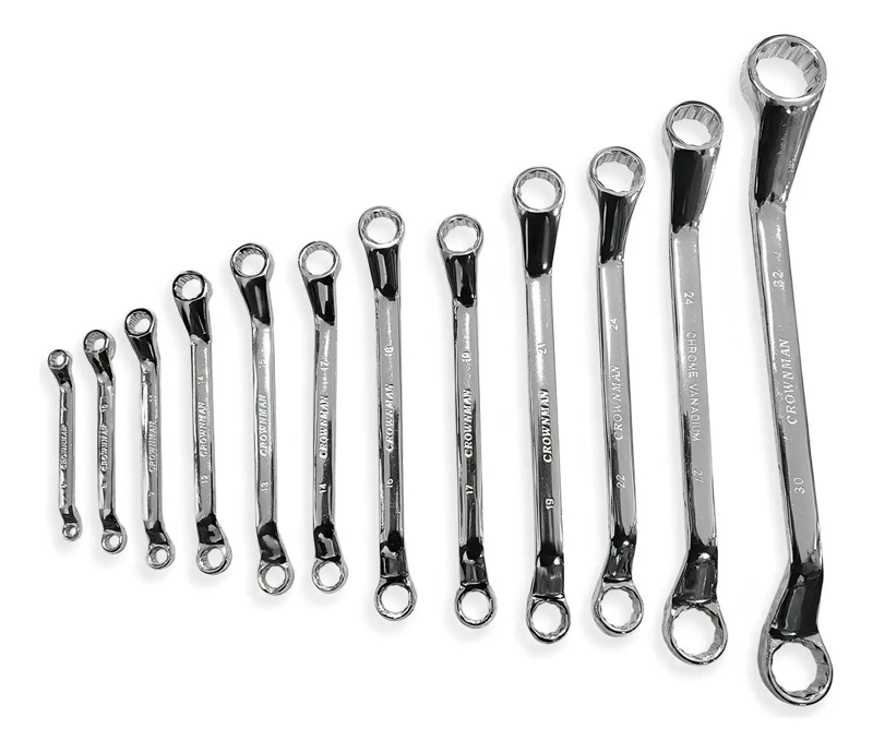 SET 12 LLAVES DOBLE PUNTA CURVA 6-32MM - 2