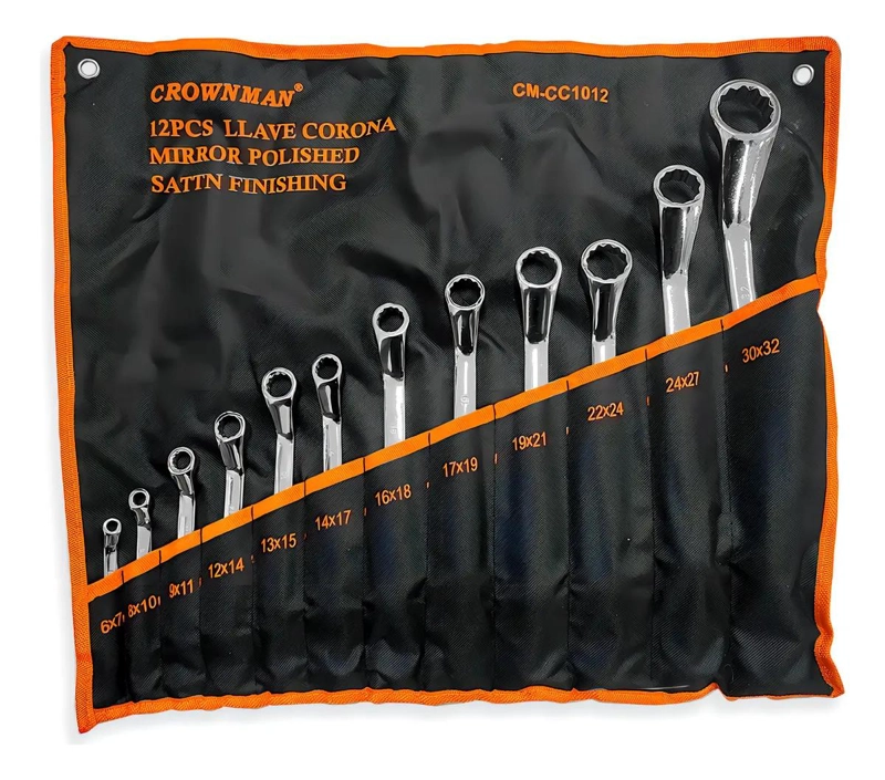 SET 12 LLAVES DOBLE PUNTA CURVA 6-32MM - 3