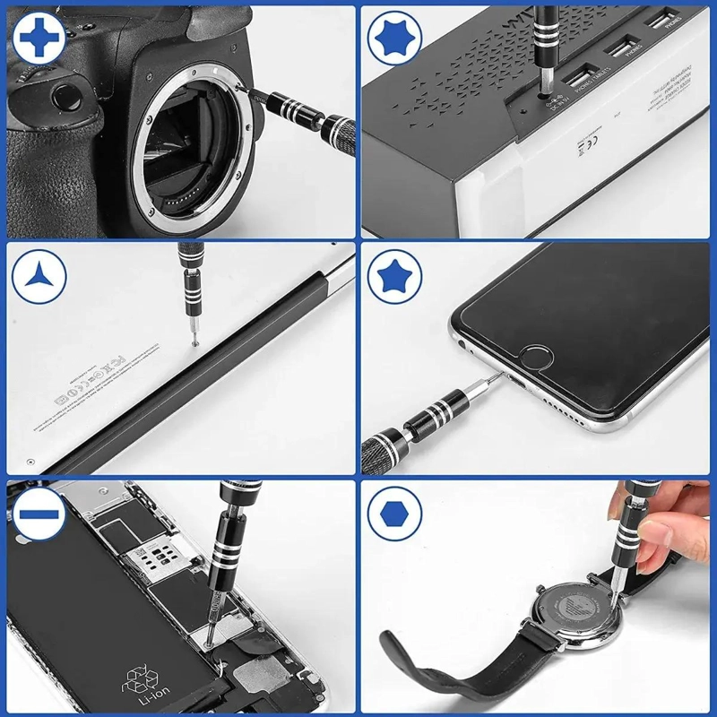 KIT DE DESTORNILLADORES DE PRECISION 115 EN 1 PARA ELECTR - 4