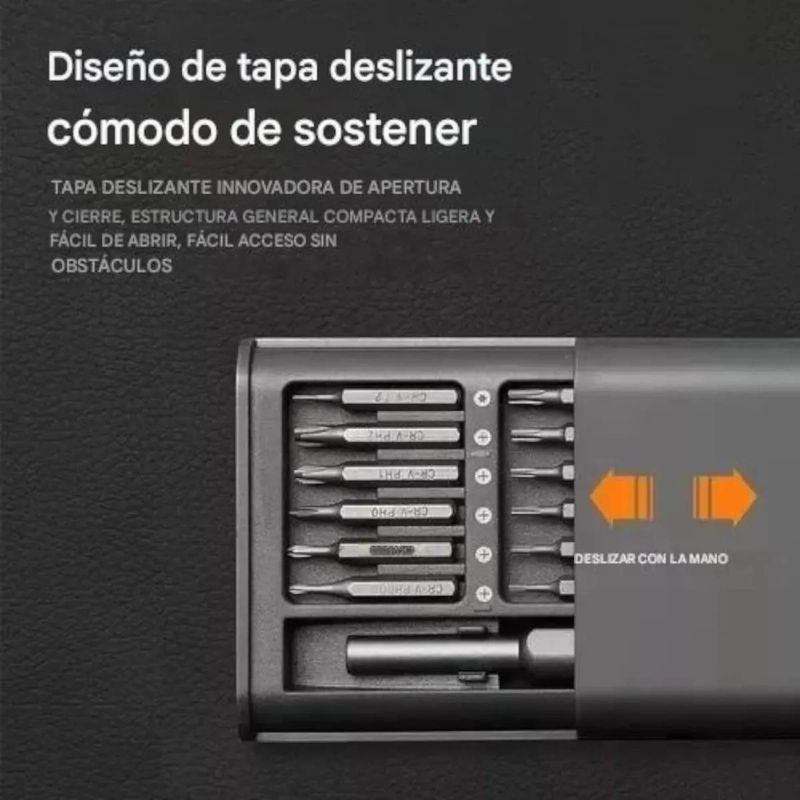 JUEGO DE DESATORNILLADORES DE PRECISION 24 PIEZAS - 4