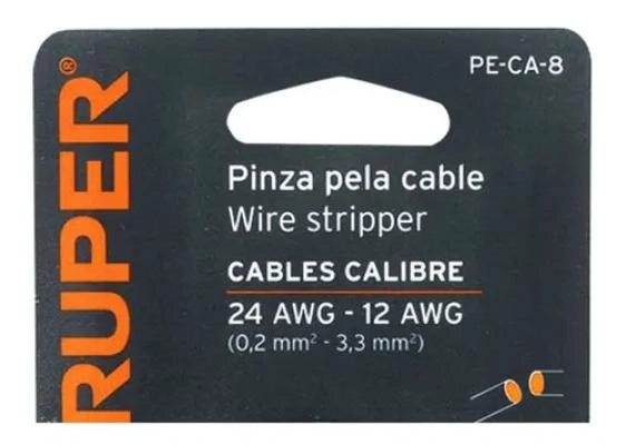ALICATE PELACABLE Y APRIETA TERMINALES 8 PULGADAS - 2