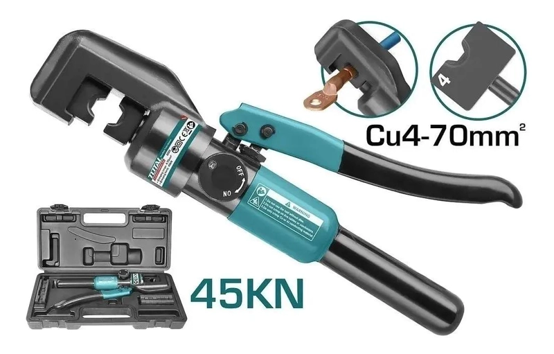 PRENSA HIDRAULICA PARA TERMINALES 45 KN 4-70 MM² - 1
