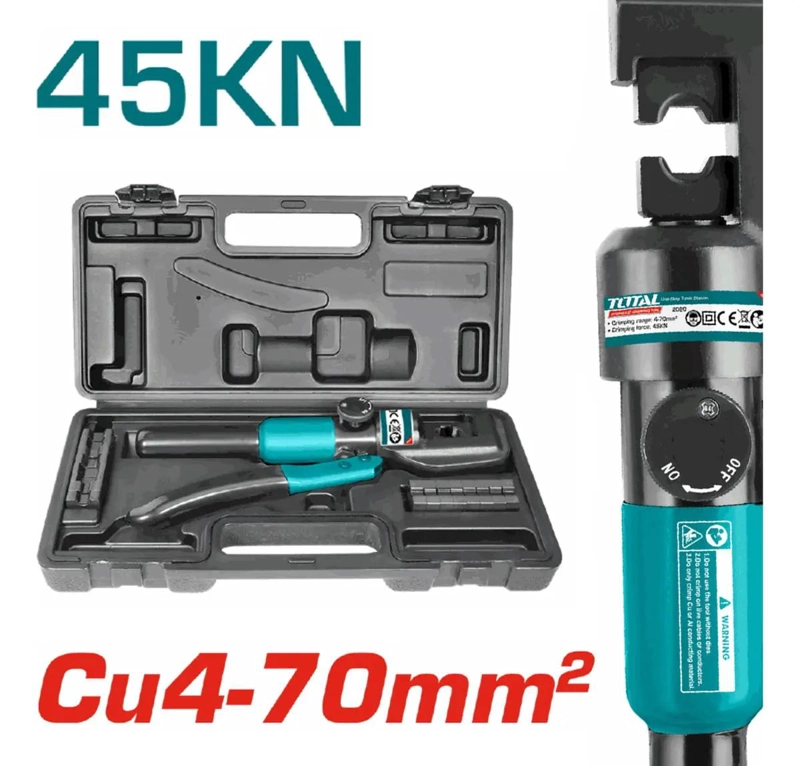 PRENSA HIDRAULICA PARA TERMINALES 45 KN 4-70 MM² - 3