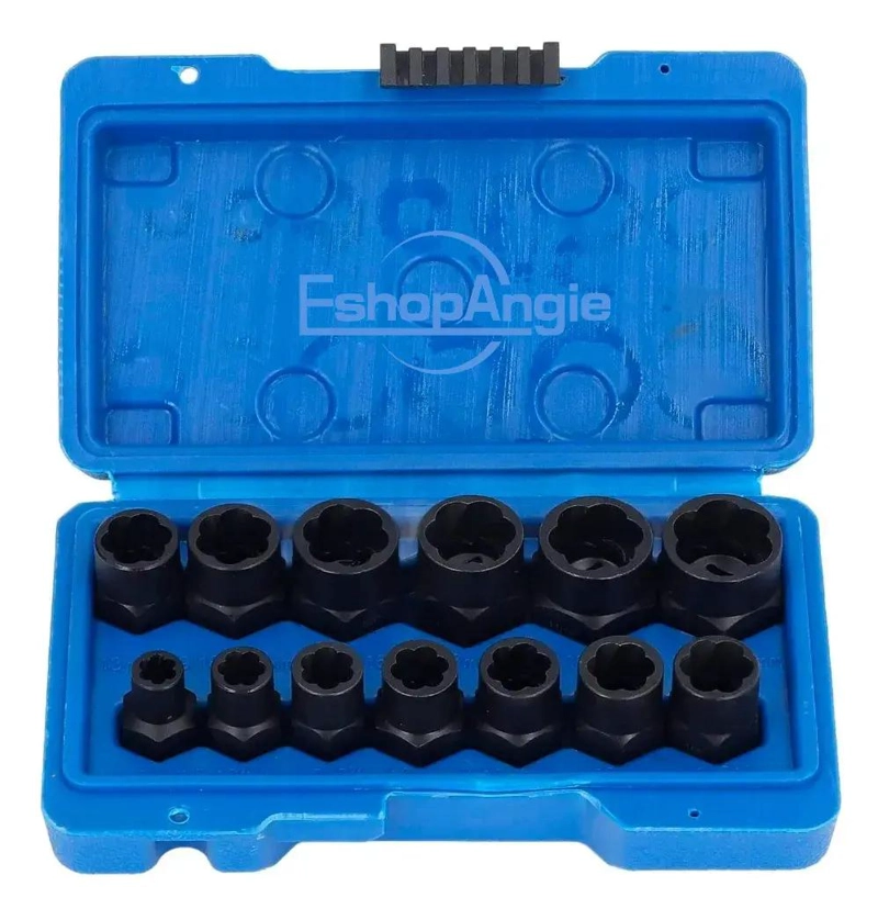 KIT DE DADOS Y EXTRACTORES 1/4 A 19MM - 2