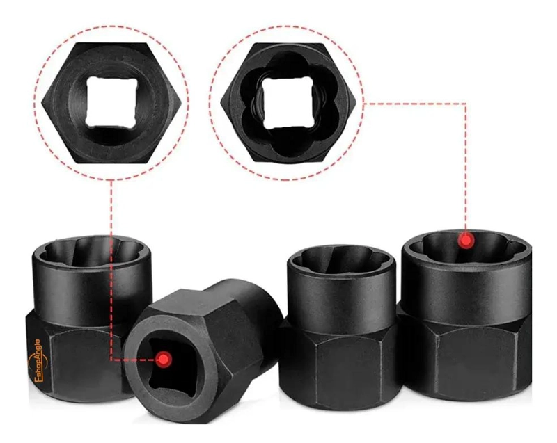 KIT DE DADOS Y EXTRACTORES 1/4 A 19MM - 3