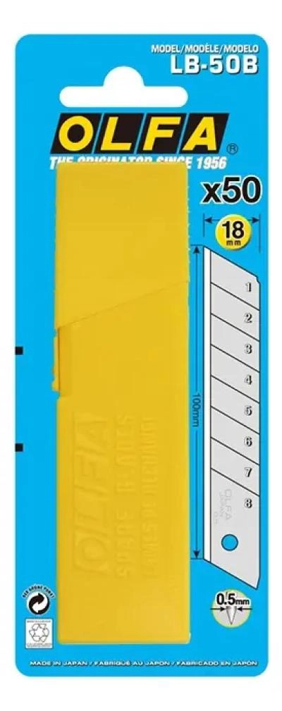 CUCHILLA REPUESTO CUTTER TRINCHETA 18MM PACK 50 - 3