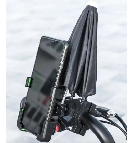 SOPORTE PARA CELULAR CON QUITASOL PARA MANUBRIO DE MOTO O - 4