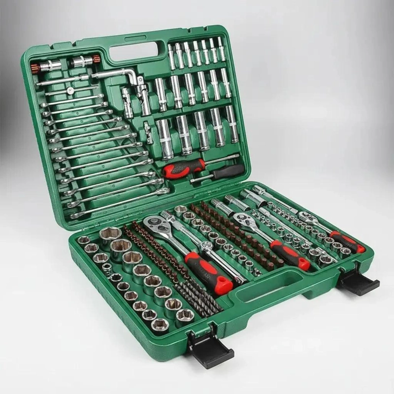 CAJA DE HERRAMIENTAS CON DADOS Y LLAVES 216 PIEZAS - 3