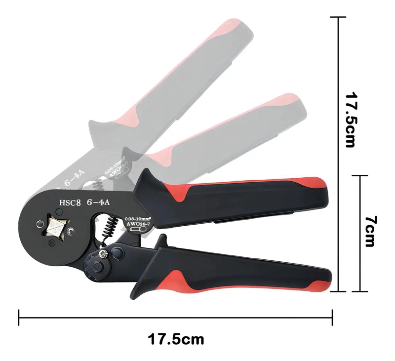 ALICATE CRIMPADOR AJUSTABLE PARA TERMINALES 6-4A - 2