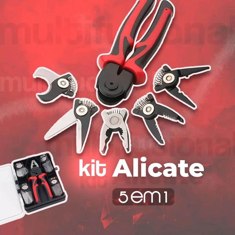 KIT DE ALICATES MULTIPUNTO UNIVERSALES 5 EN 1 PARA CORTE - 5