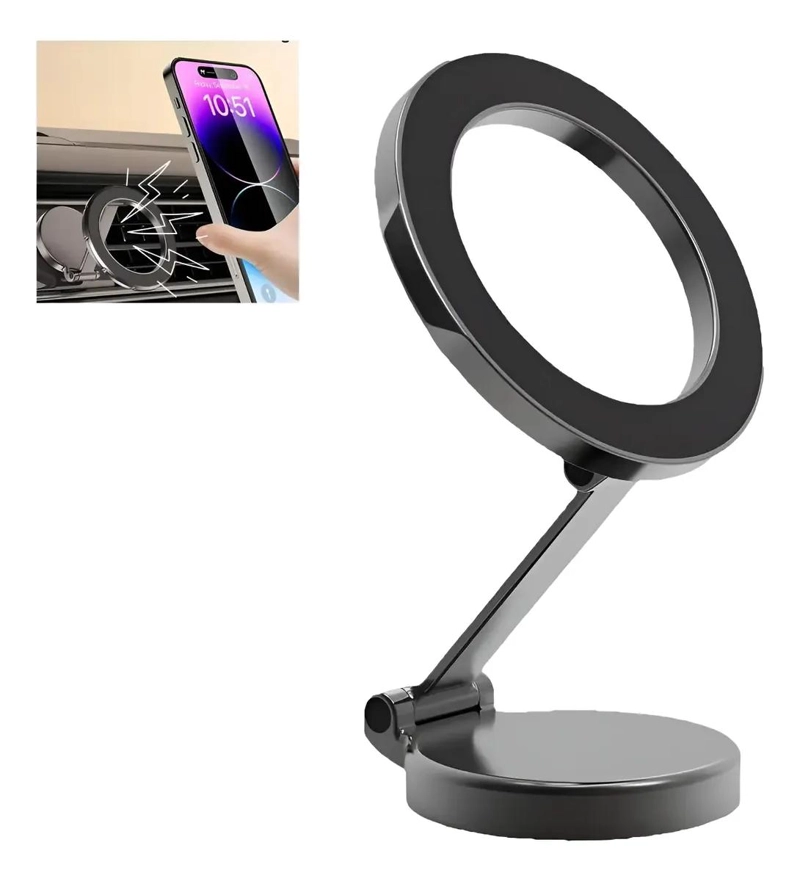 GENÉRICO SOPORTE METALICO MAGNE TICO PARA TABLERO DE AUTO 360°