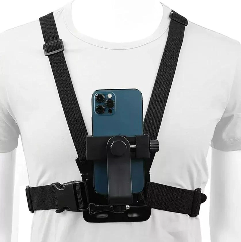 GENÉRICO SOPORTE AJUSTABLE PARA CELULAR CON ARNE S DE PECHO