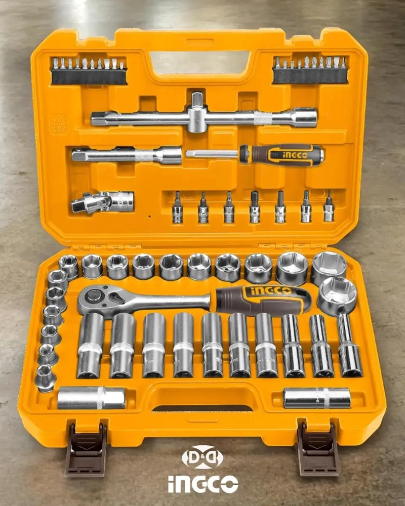 SET DE 62 DADOS CON PUNTAS Y LLAVE CRIQUE 1/2'' - 3