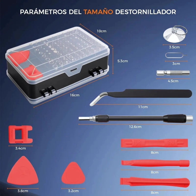 SET DE DESTORNILLADORES PRECISION 115 EN 1 CON PUNTAS - 2