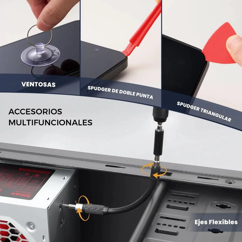 SET DE DESTORNILLADORES PRECISION 115 EN 1 CON PUNTAS - 3