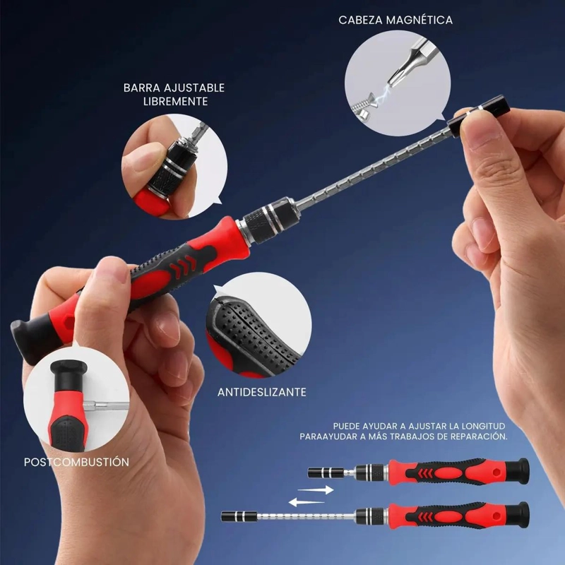 SET DE DESTORNILLADORES PRECISION 115 EN 1 CON PUNTAS - 4