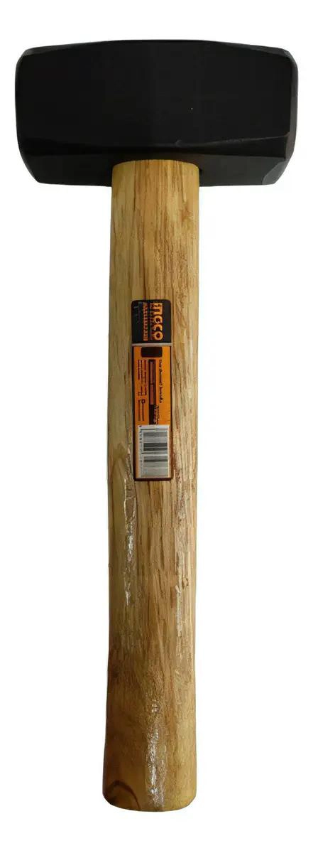MARTILLO DE PIEDRA 1000G CON MANGO DE MADERA - 1