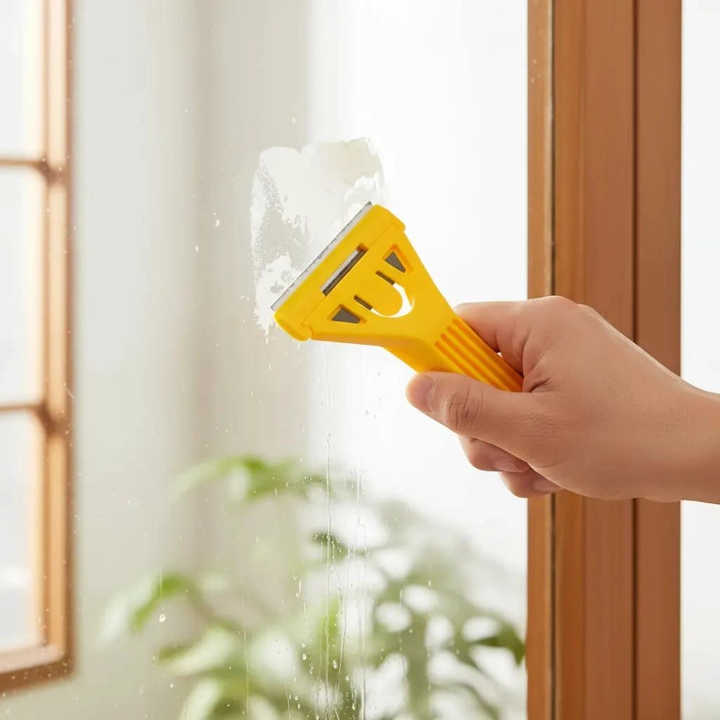 RASPADOR DE VIDRIO CON 6 HOJAS DE REPUESTO - 1
