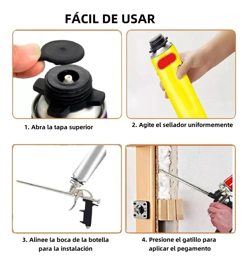 PISTOLA PARA APLICAR ESPUMA DE POLIURETANO - 4