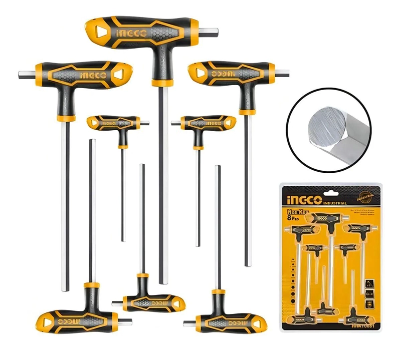 SET DE 8 LLAVES ALLEN TIPO T 2-10MM - 3