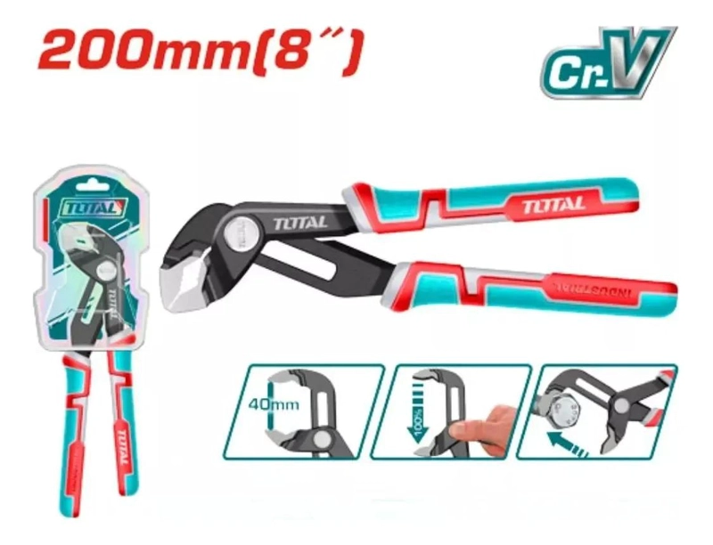 ALICATE PICOLORO AJUSTABLE 8 PULGADAS - 4