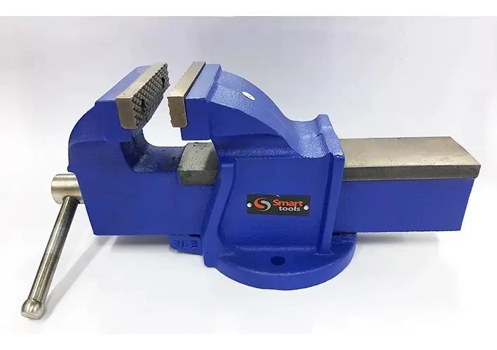 TORNILLO DE BANCO INDUSTRIAL REFORZADO 5'' BASE FIJA - 2