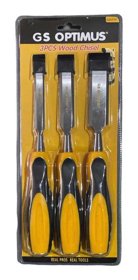 JUEGO DE FORMONES 3 PIEZAS CON MANGO DE GOMA - 3