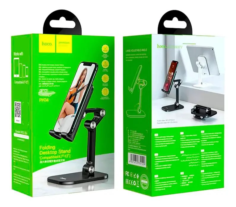 SOPORTE DE ESCRITORIO PARA SMARTPHONE COLOR NEGRO - 3