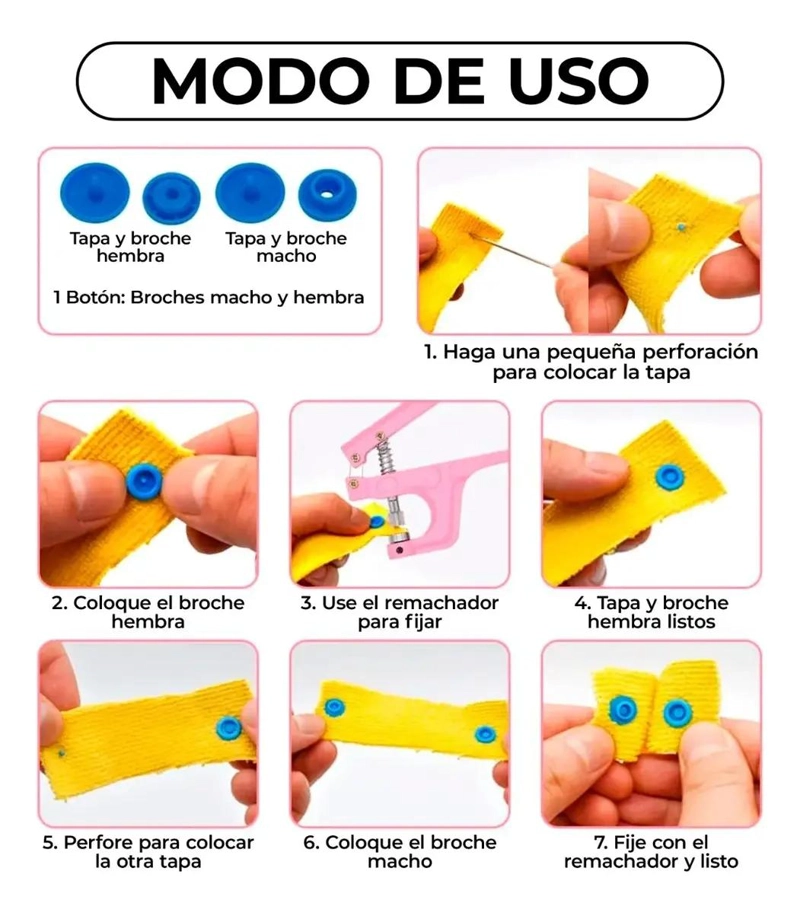 PINZA REMACHADORA PARA BROCHES PLASTICOS SNAP - 2