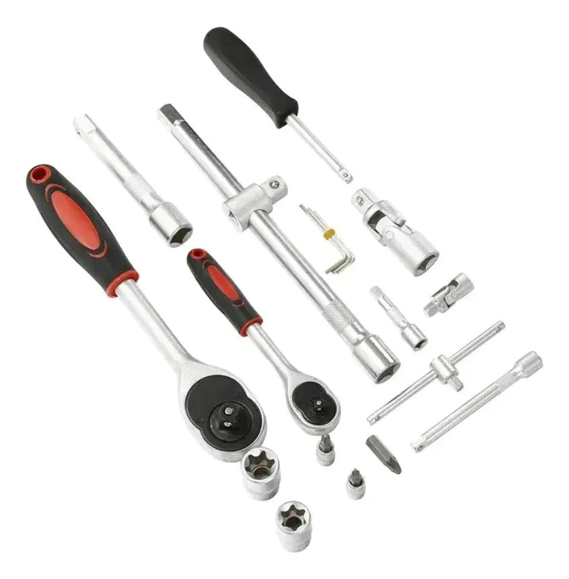 KIT DE HERRAMIENTAS MANUALES 108 PIEZAS CON LLAVES Y VAS - 4