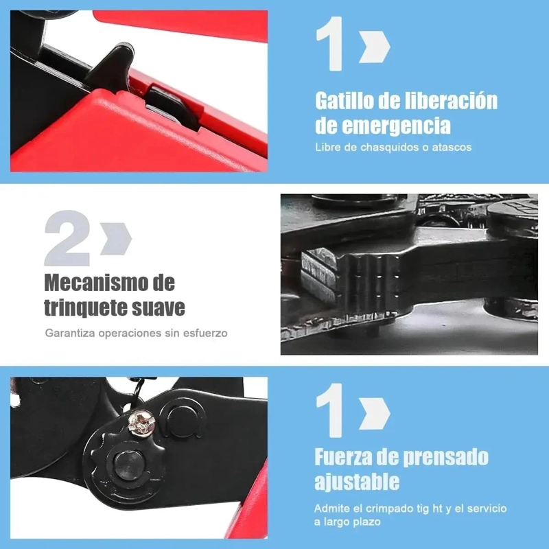 ALICATE CRIMPEADOR PARA TERMINALES CON 1250 FERRULES - 5