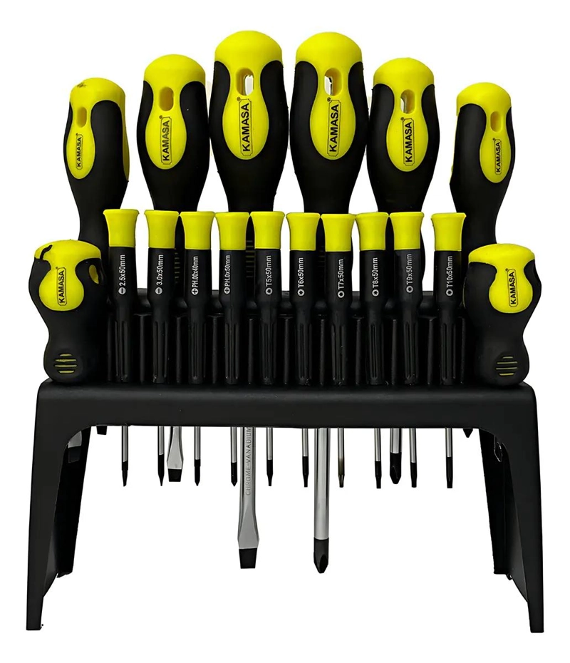 SET DE 18 DESTORNILLADORES VARIADOS PARA USO GENERAL - 1