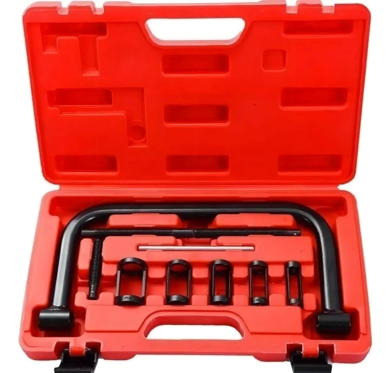 KIT 10 PIEZAS EXTRACTOR Y PRENSA DE VALVULAS AUTOMOTRIZ - 1