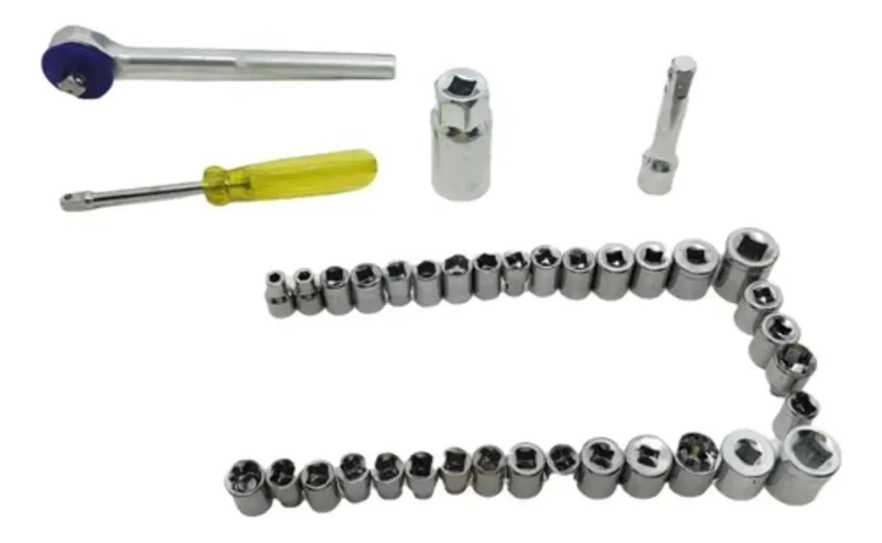 JUEGO DE DADOS Y HERRAMIENTAS MECANICAS COMPLETO - 4