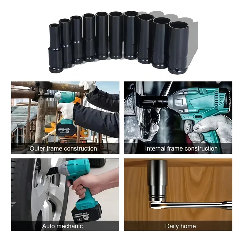 SET DE DADOS DE IMPACTO 10 PIEZAS 8-24MM - 4