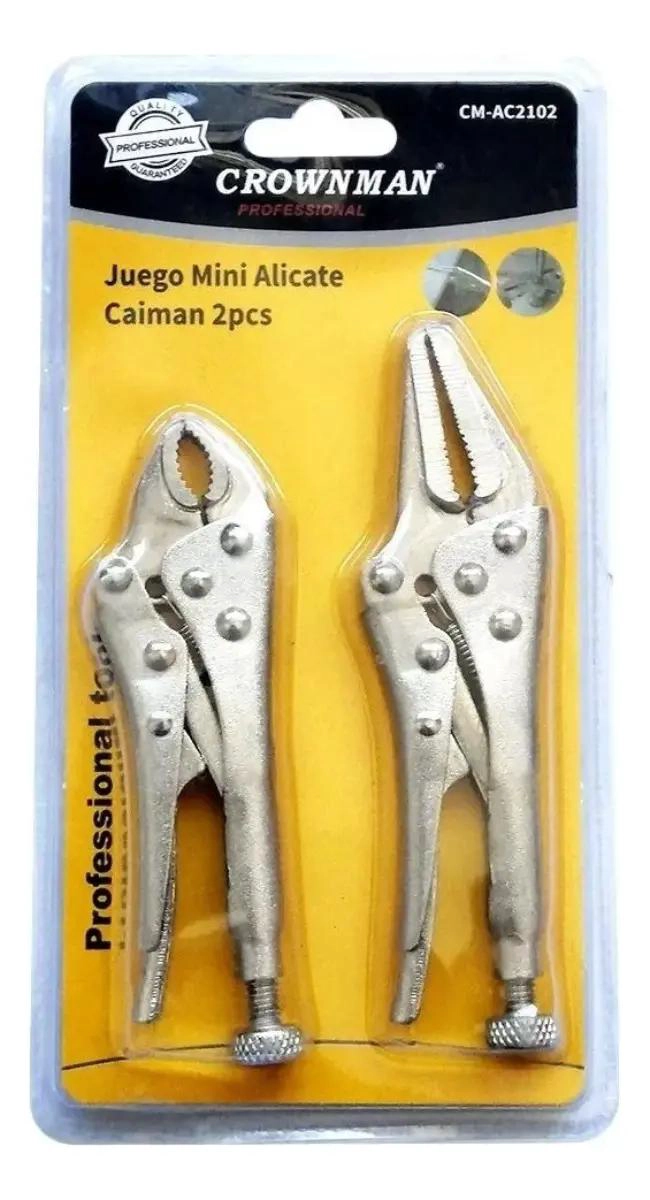 SET 2 ALICATES CAIMAN MINI DE PRECISION CON SUJECION - 3